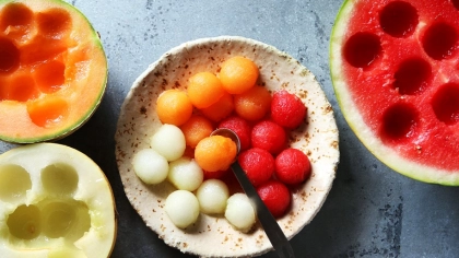 Parizyen Kaşığı İle Meyve Sepeti Hazırlama Önerisi