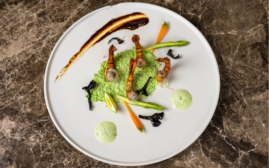 Edamame Püreli Izgara Jumbo Karides Tarifi