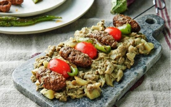 Şişte Patlıcan Püreli Kebap Tarifi