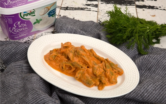 Ekşi Kremalı Taze Bakla Tarifi