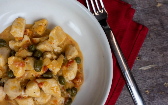 Kaparili Kremalı Tavuk Tarifi