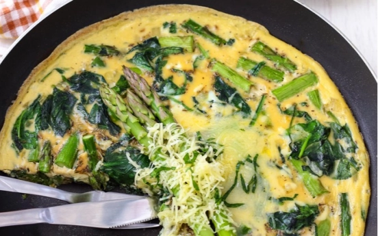 Kuşkonmazlı Frittata Tarifi