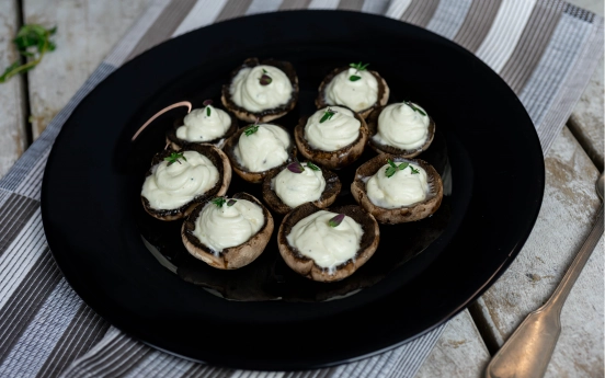 Dolgulu Fırınlanmış Mantar Tarifi