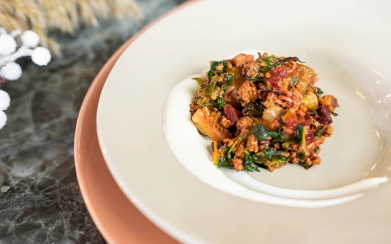 Otlu Kıymalı Kestane Yemeği Tarifi