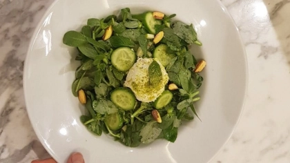 Antep Fıstıklı ve Ekşi Kremalı Semizotu Salatası Tarifi