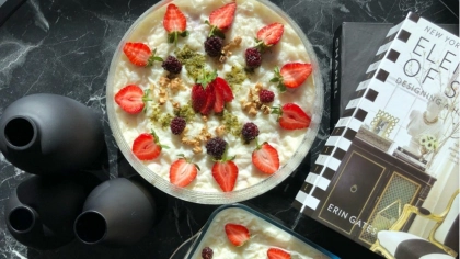 Beyaz Çikolatalı Frambuazlı Güllaç Tarifi