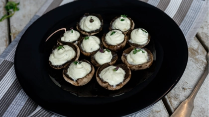 Dolgulu Fırınlanmış Mantar Tarifi