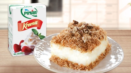 Kremalı Kadayıflı Muhallebi Tarifi