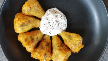 Zeytinyağlı Kabak Çiçeği Dolması Tarifi