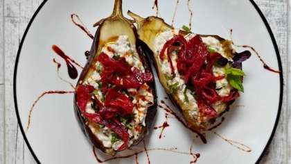 Pastırma Cipsli Bostan Patlıcan Tarifi