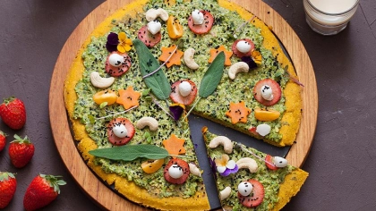 Vejetaryen Yeşil Pizza Tarifi