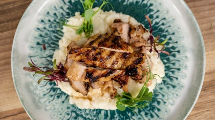 Izgara Tavuklu Karnabahar Püresi Tarifi