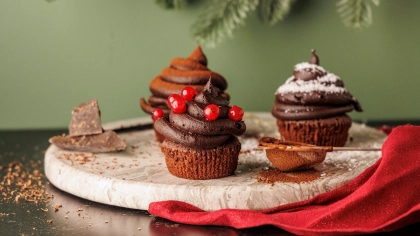 Brownie Cupcake ve Çikolatalı Frosting Tarifi