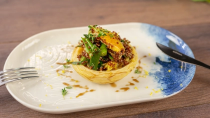 Zeytinyağlı Kinoalı Enginar Tarifi