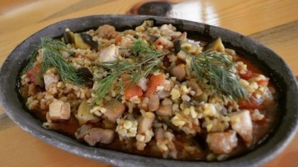 Bulgurlu Tavuk Etli Patlıcan Tarifi