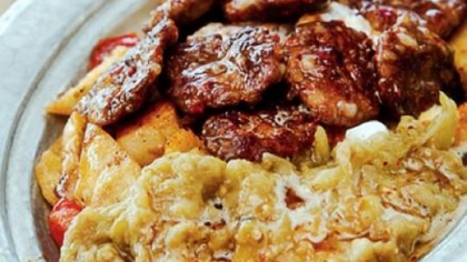 Közlenmiş Patlıcanlı Köfte Tarifi