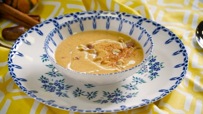 Kestaneli Balkabağı Çorbası Tarifi