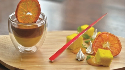 Mandalinalı ve Çikolatalı Muhallebi Tarifi