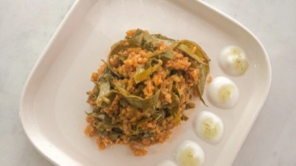 Asma Yapraklı Bulgur Pilavı Tarifi