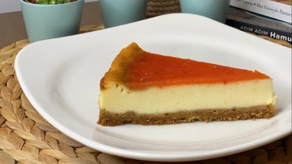 Kahveli Çilekli Cheesecake Tarifi