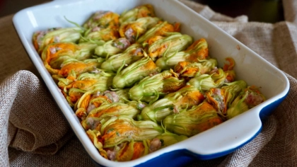 Kabak Çiçeği Dolması Tarifi