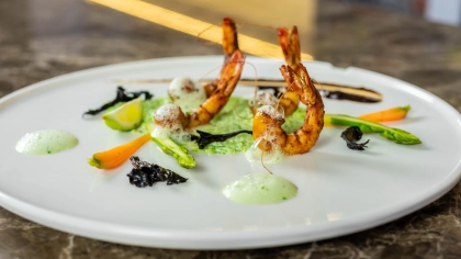 Edamame Püreli Izgara Jumbo Karides Tarifi